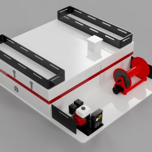 integrated firefighting slip on module flatbed trucks