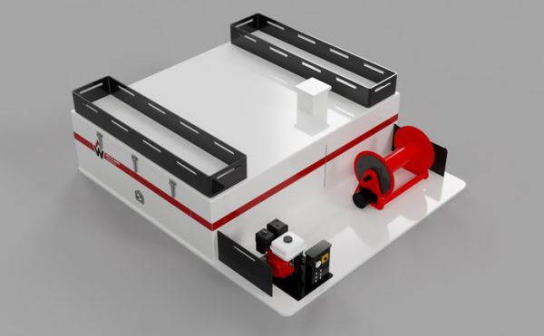 integrated firefighting slip on module flatbed trucks