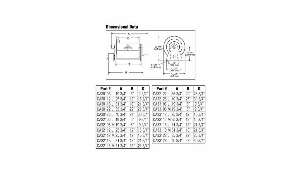 Reelcraft Hose Reel CA33112L - Manual